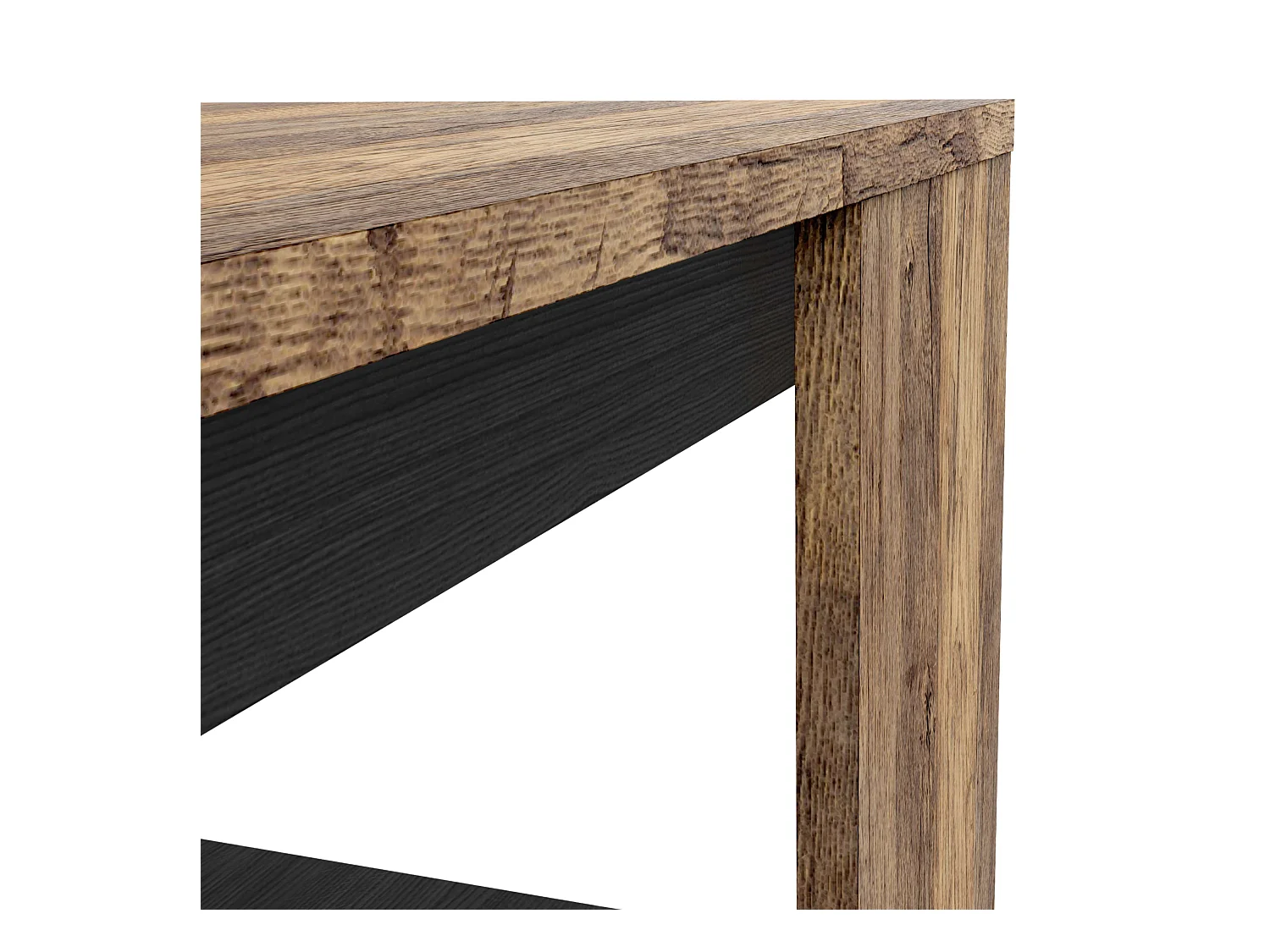 Mesa Centro Mónaco Roble Saloon Negro 42x80 cm