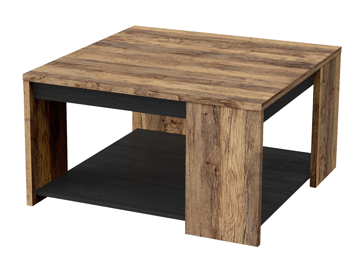 Mesa Centro Mónaco Roble Saloon Negro 42x80 cm