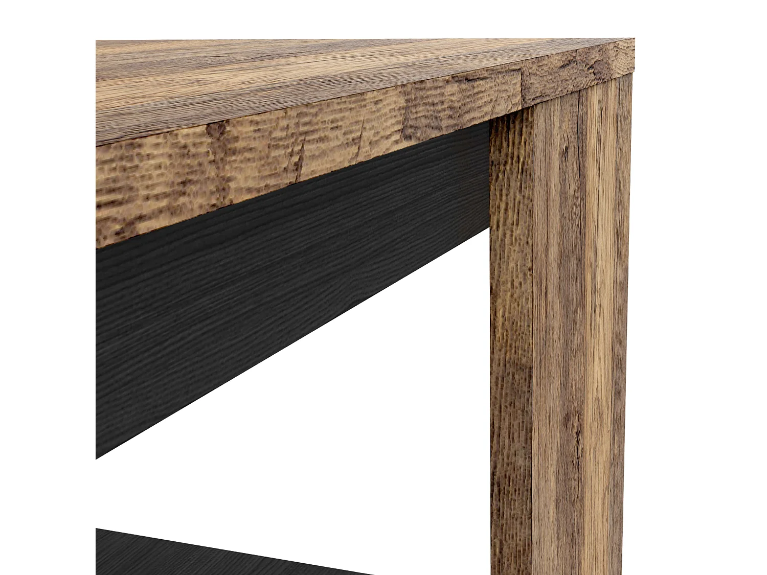 Mesa Centro Mónaco Roble Saloon Negro 42x80 cm