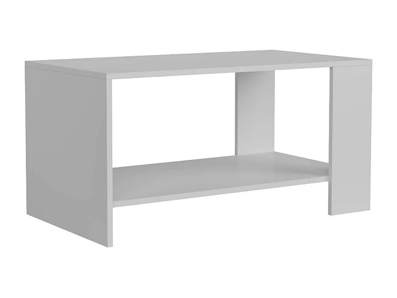 Mesa Centro Salón Comedor Blanco Mate 90x46 cm Estilo Contemporáneo