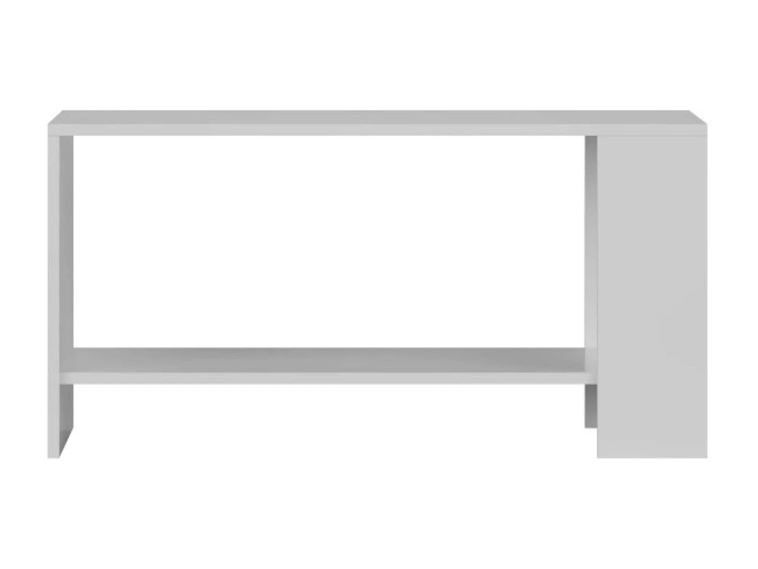 Mesa Centro Salón Comedor Blanco Mate 90x46 cm Estilo Contemporáneo