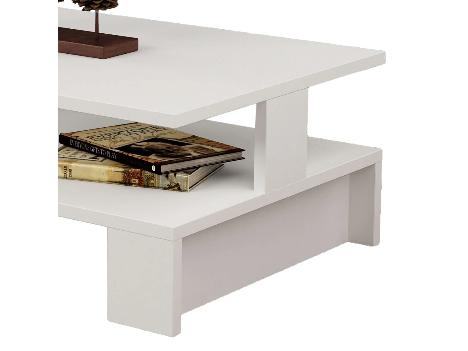 Mesa Centro Palace Blanco 80x28x50cm Comedor Moderno