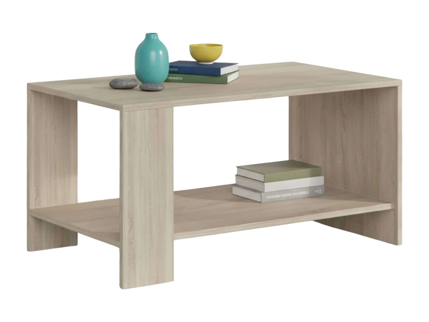 Mesa de Centro Sala de Estar Sala de Jantar Carvalho Sonoma Natural 90x46 cm