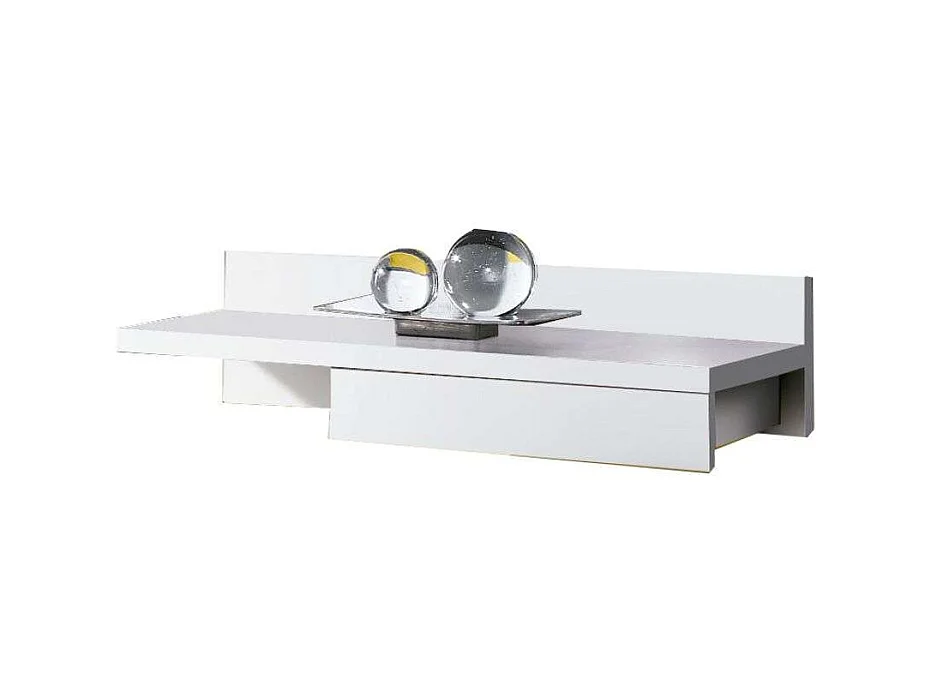 Mueble Entrada Cajún Recibidor Colgado Blanco 70x20x28 cm
