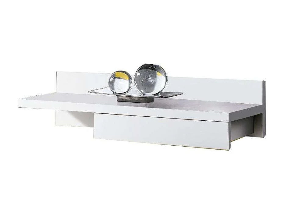 Meuble d'entrée cajun suspendu blanc 70 x 20 x 28 cm