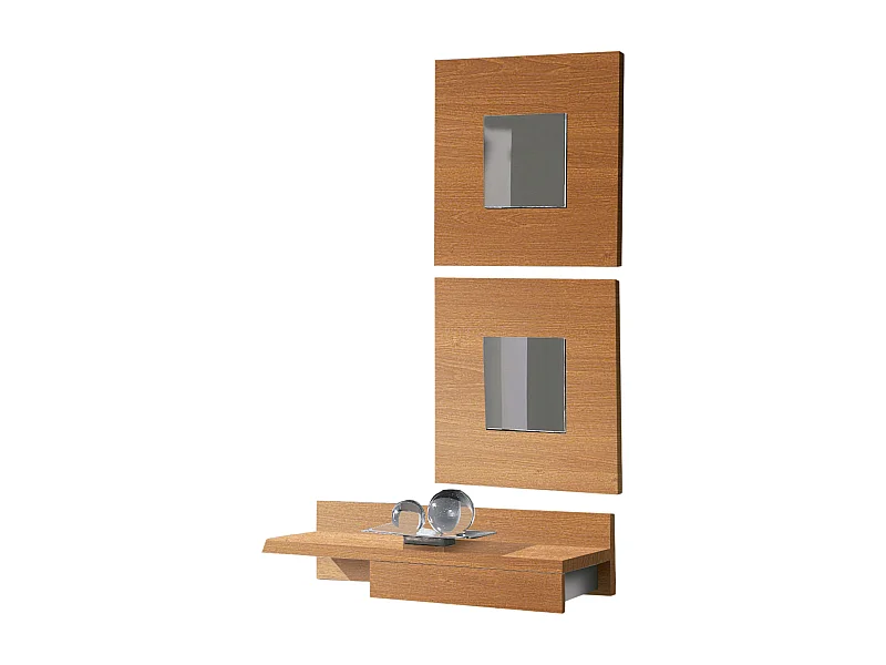 Mueble Entrada Cajún Recibidor Colgado Cerezo 70x20x28 cm