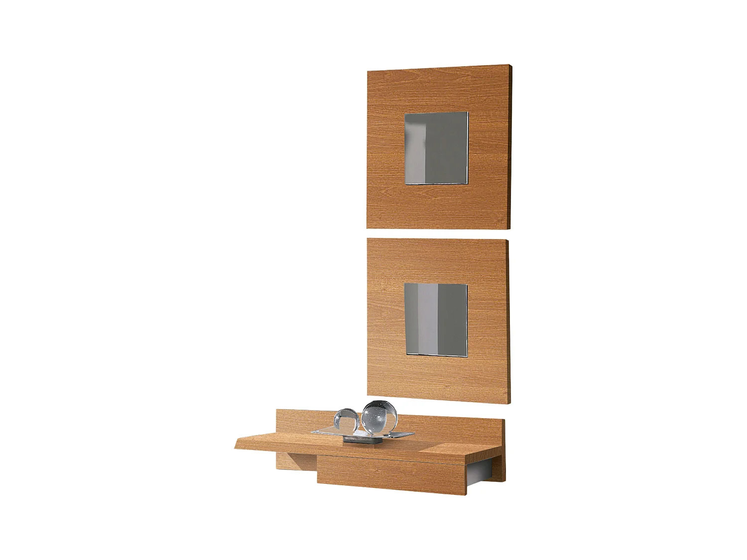 Mueble Entrada Cajún Recibidor Colgado Cerezo 70x20x28 cm