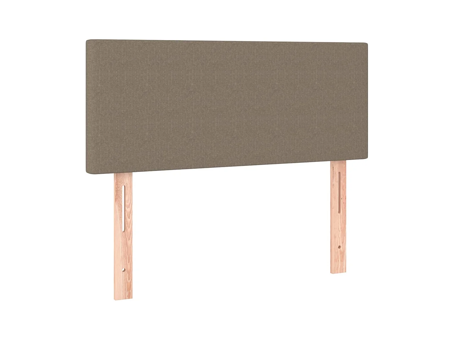 Lit simple-Lit adulte-Sommier à lattes de lit avec matelas Taupe 100x200 cm Tissu