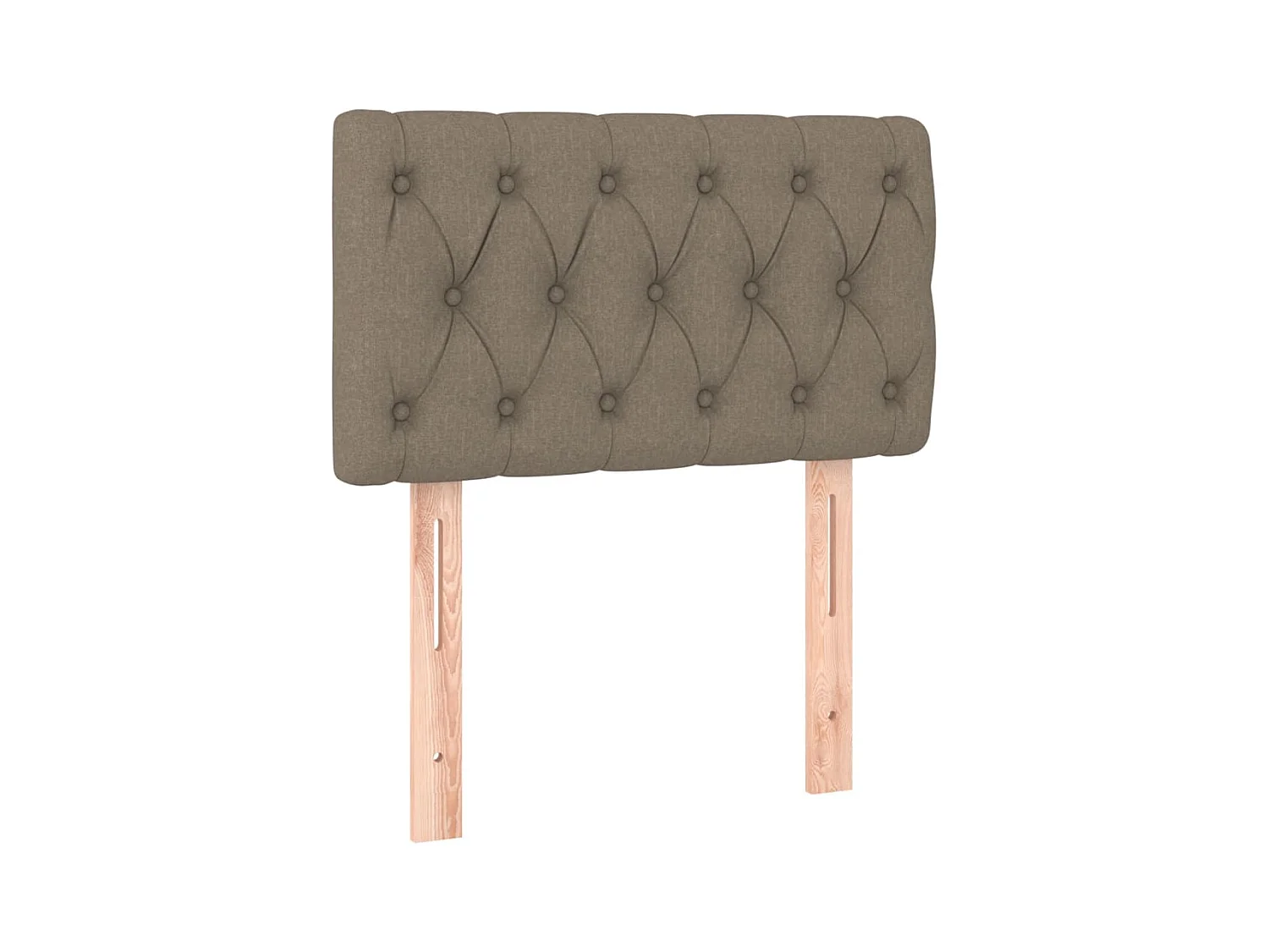 Lit simple-Sommier à lattes de lit avec matelas Taupe 80x200 cm Tissu
