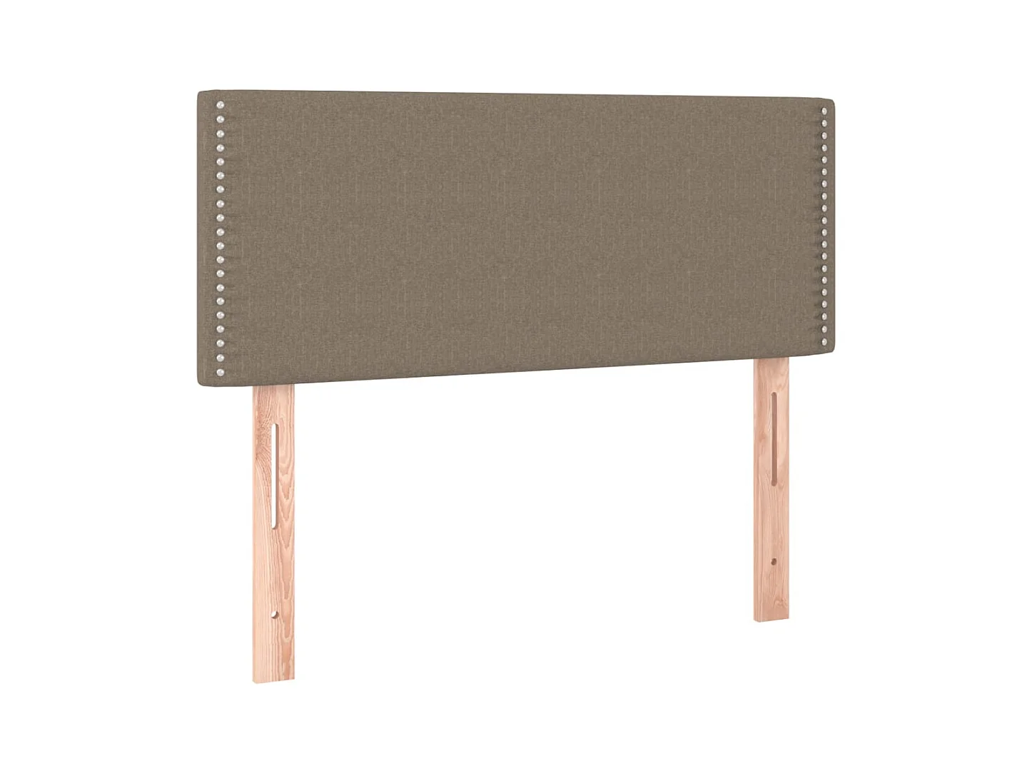 Lit simple-Lit adulte-Sommier à lattes de lit avec matelas Taupe 90x190 cm Tissu