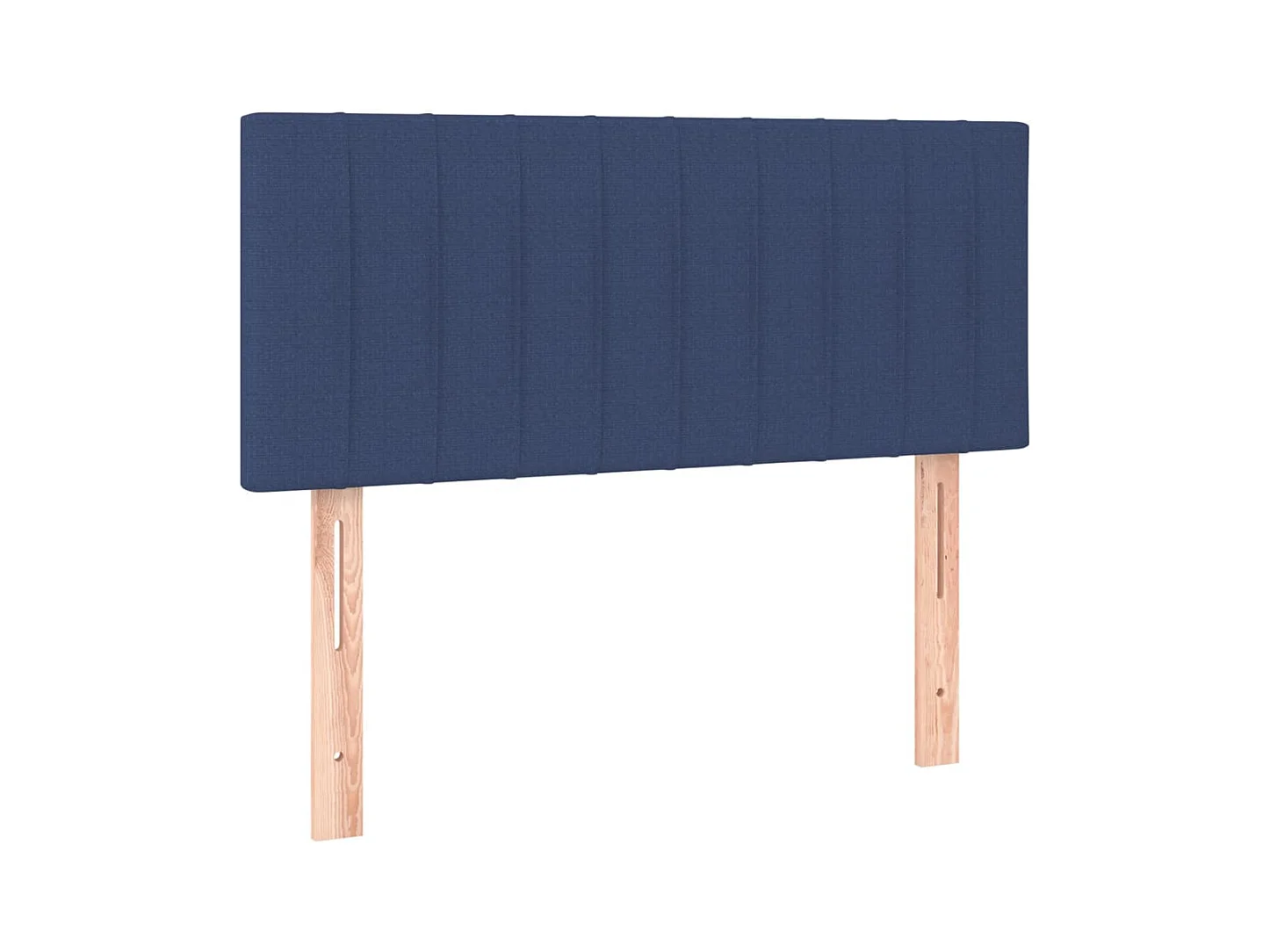 Lit simple-Sommier à lattes de lit avec matelas Bleu 100x200 cm Tissu