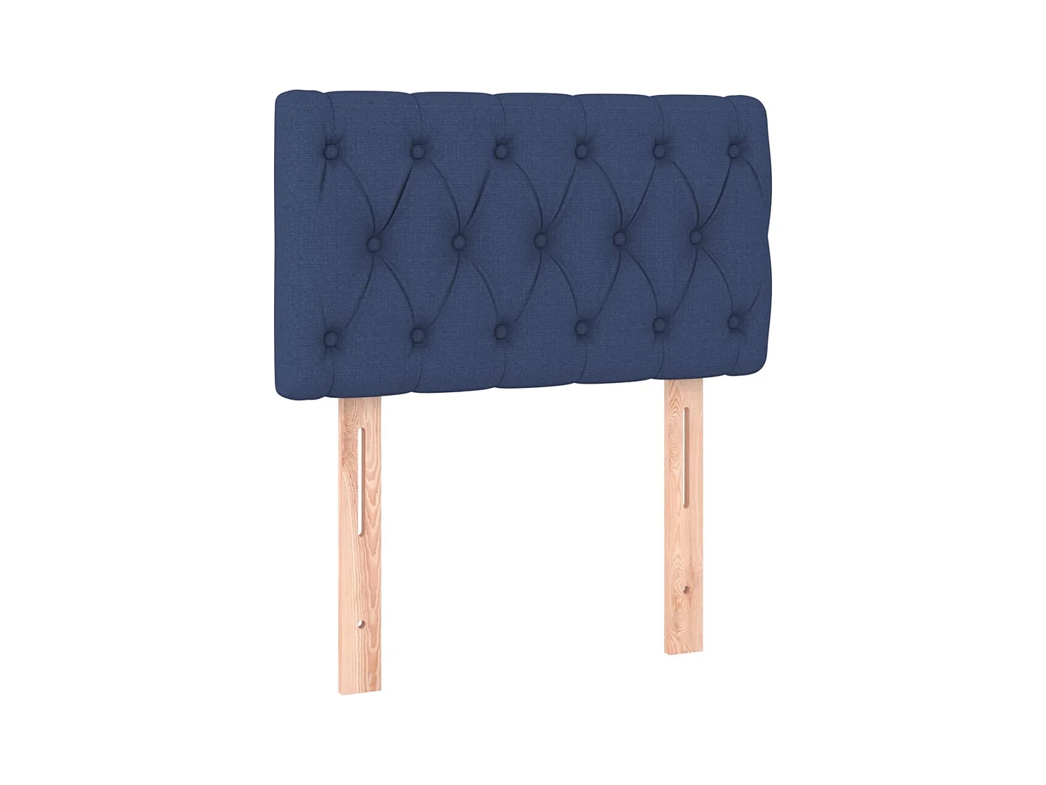Lit simple-Lit adulte-Sommier à lattes de lit avec matelas Bleu 80x200 cm Tissu