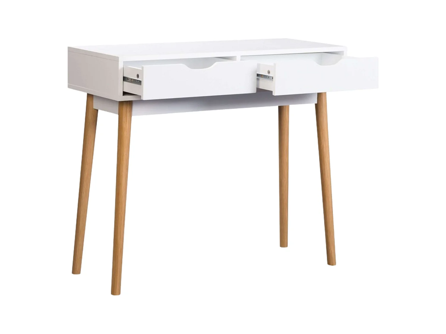 Recibidor Fiano blanco 2 cajones 78x90x35 cm