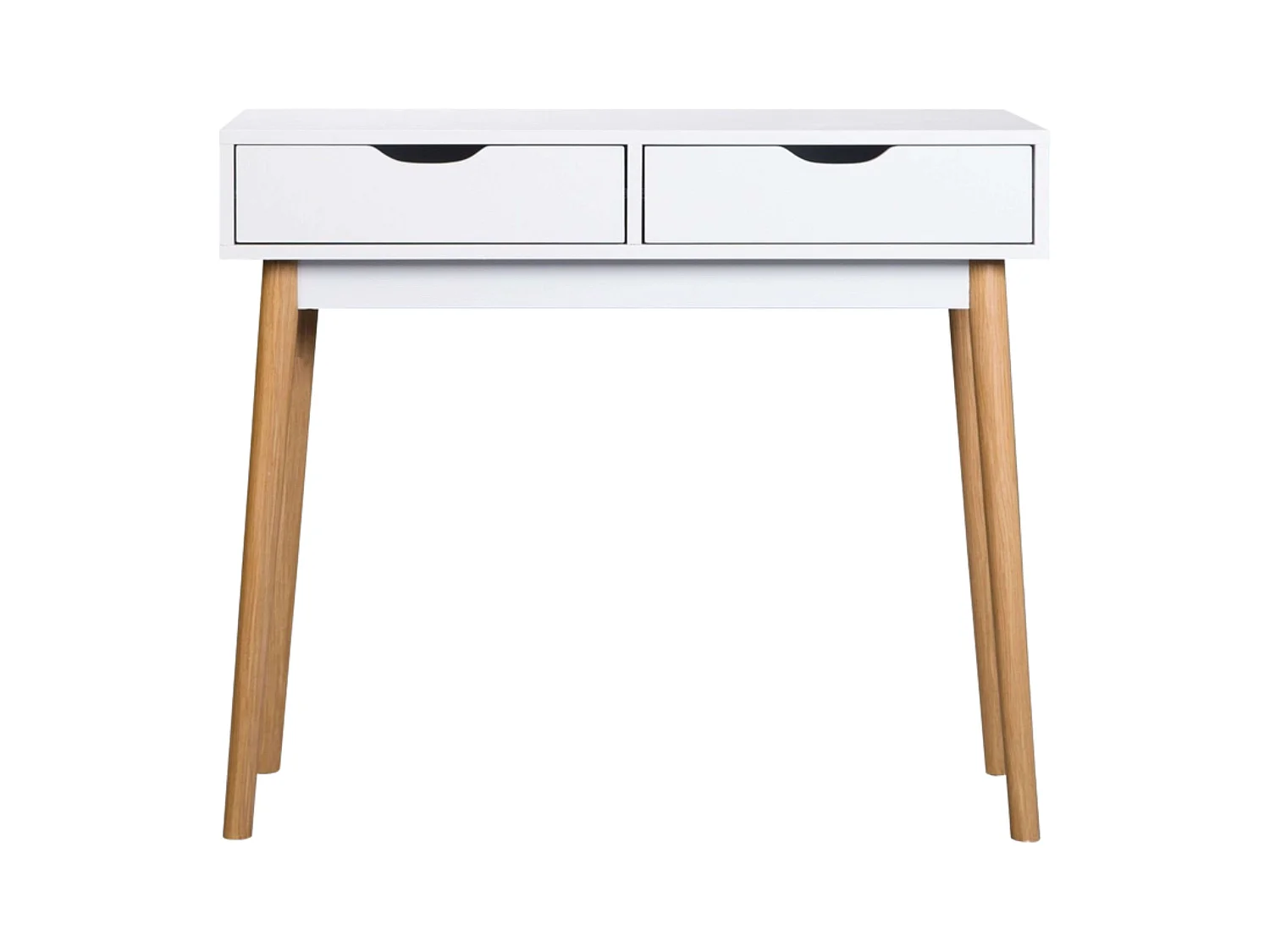 Recibidor Fiano blanco 2 cajones 78x90x35 cm