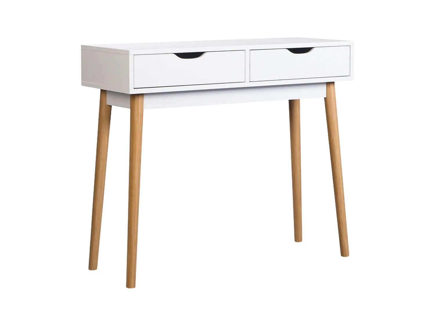 Recibidor Fiano blanco 2 cajones 78x90x35 cm