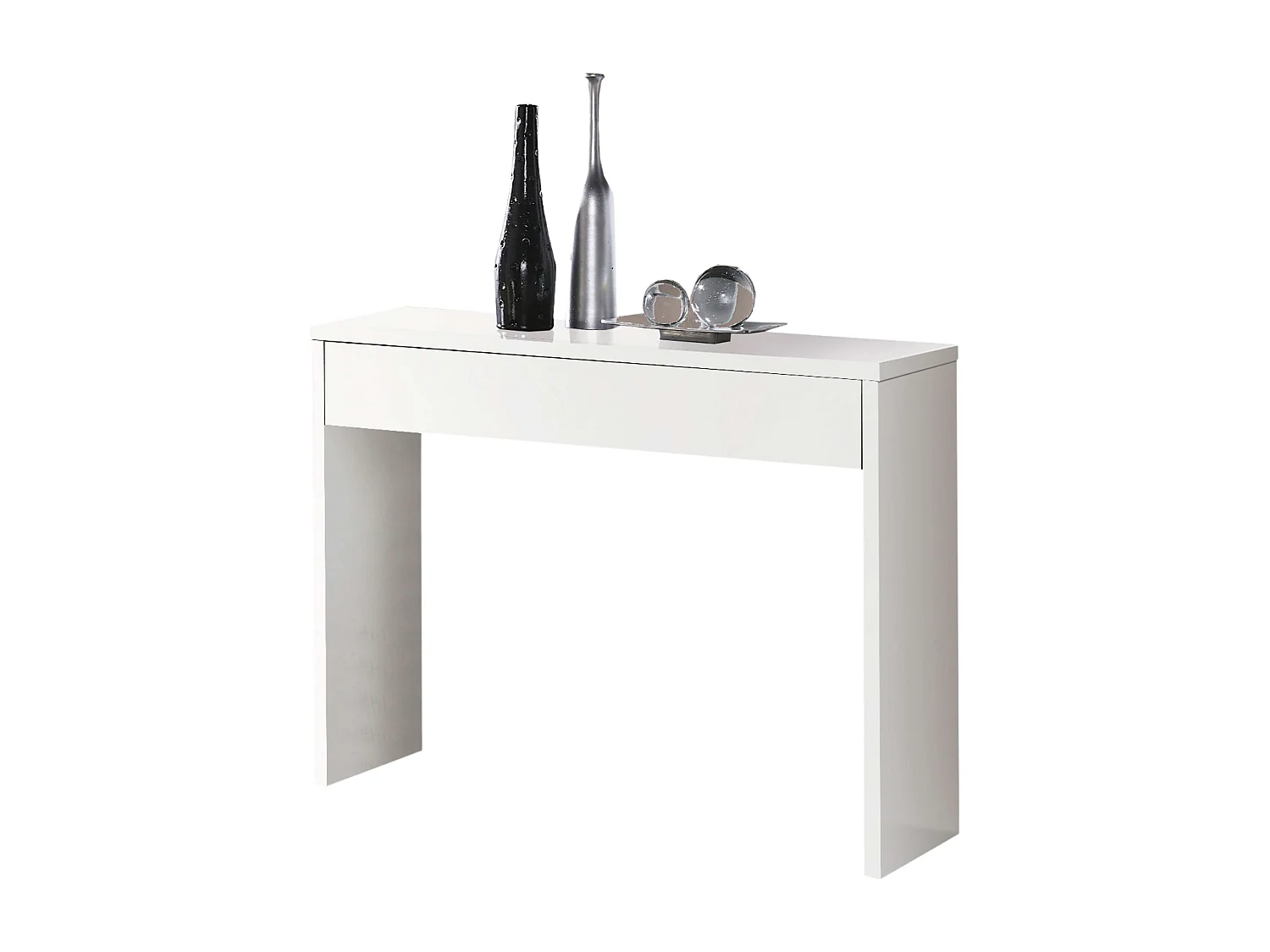 Móveis de corredor brancos modernos Lupe 101x76x30 cm