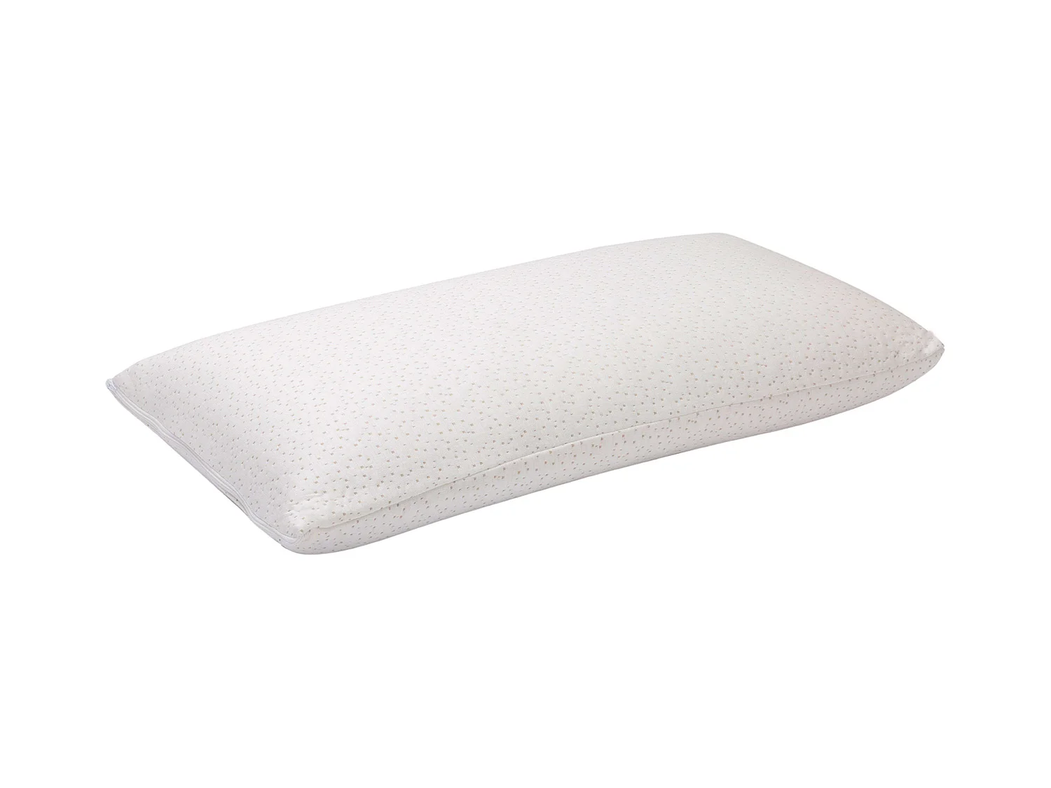 Oreiller viscoélastique en bambou, fermeté moyenne, noyau perforé, blanc, 70 x 35 cm