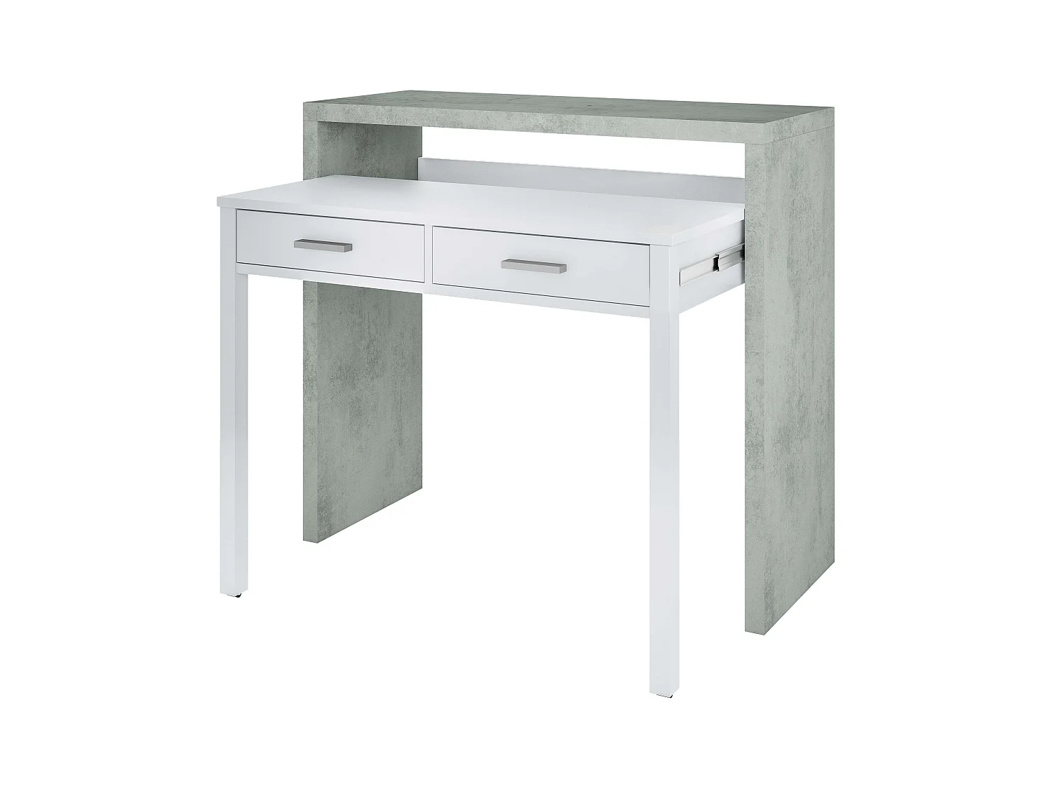 Pack Comedor Plutón II Est. Industrial (Modular+Mesa Centro+Comedor+Escritorio)