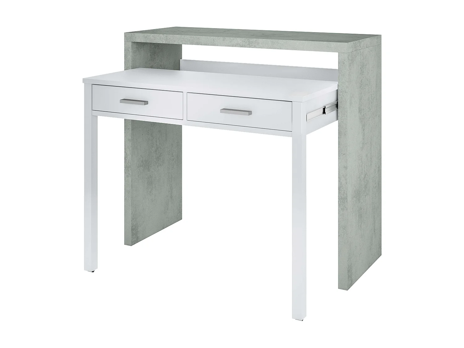 Pack Comedor Plutón II Est. Industrial (Modular+Mesa Centro+Comedor+Escritorio)