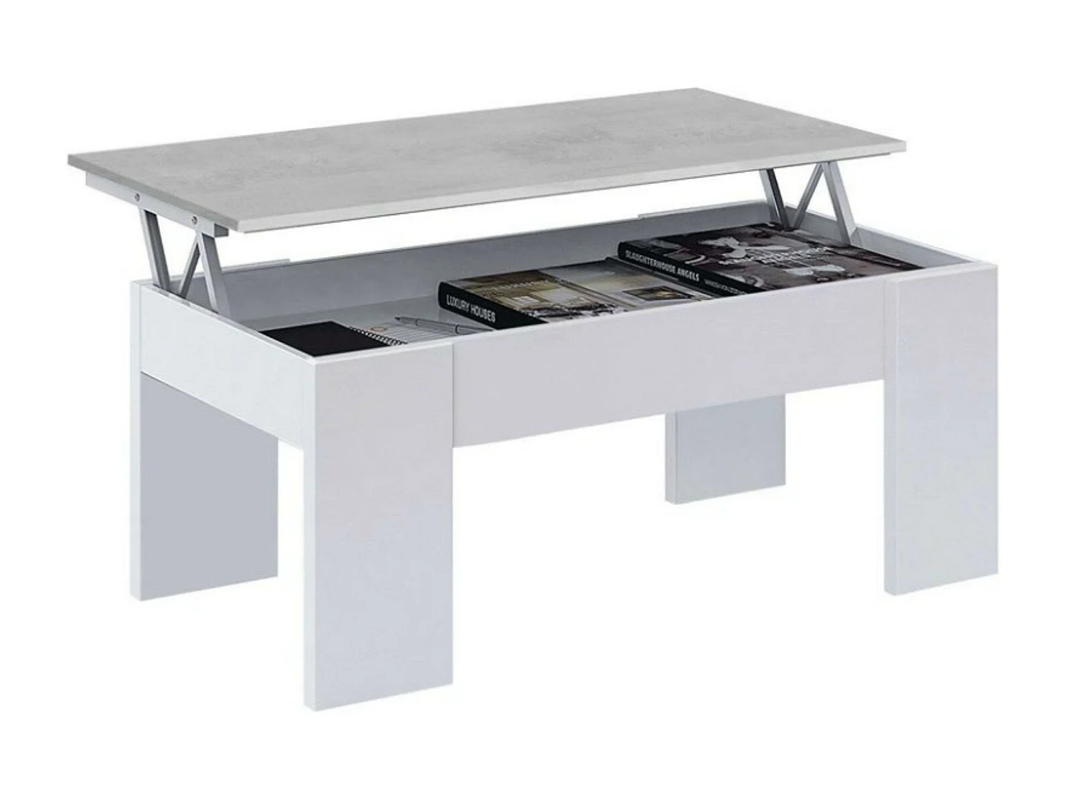 Pack Comedor Plutón II Est. Industrial (Modular+Mesa Centro+Comedor+Escritorio)