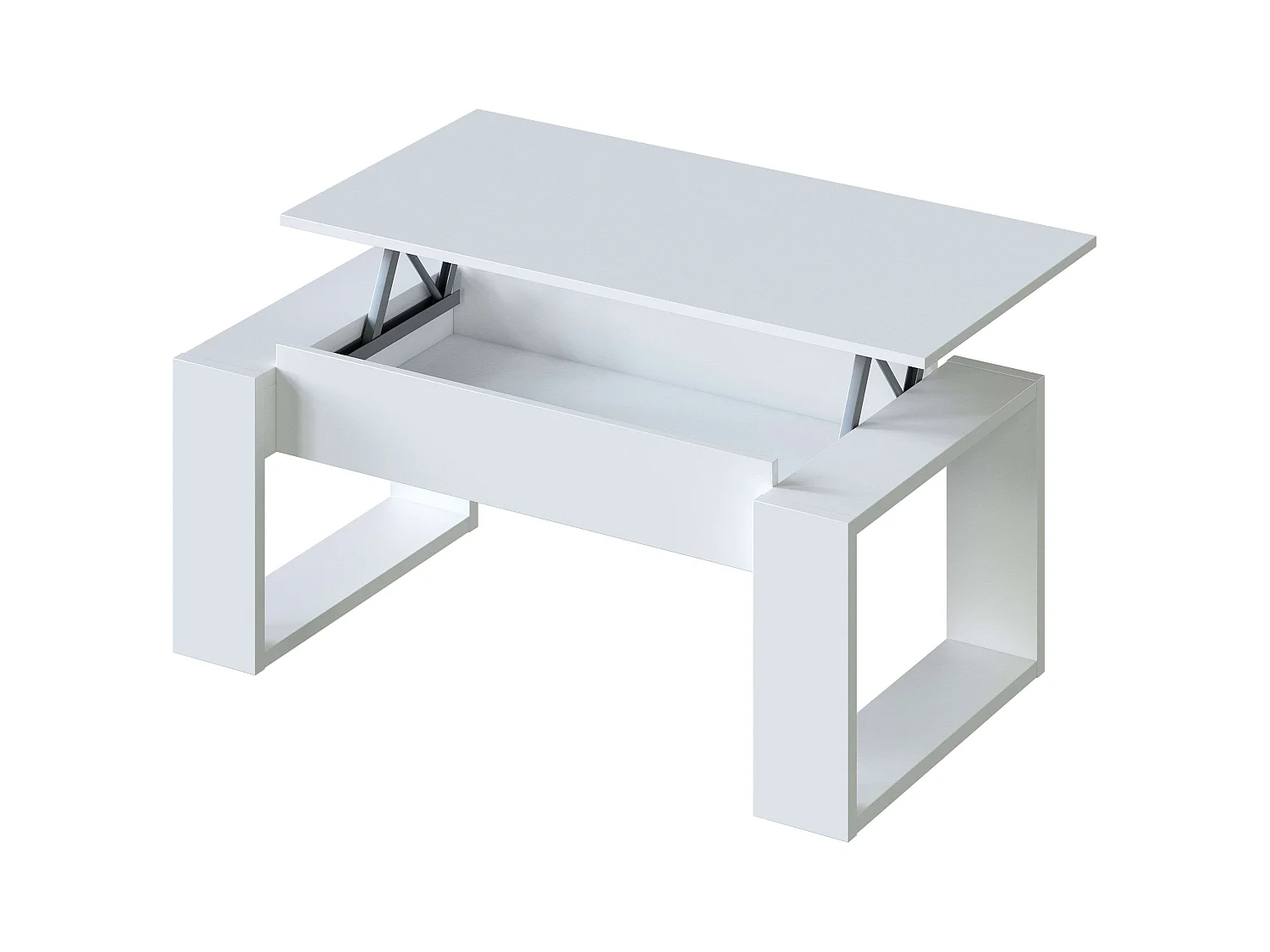 Pack de Muebles Salón Comedor Melamina Blanco Mate y Roble Natur