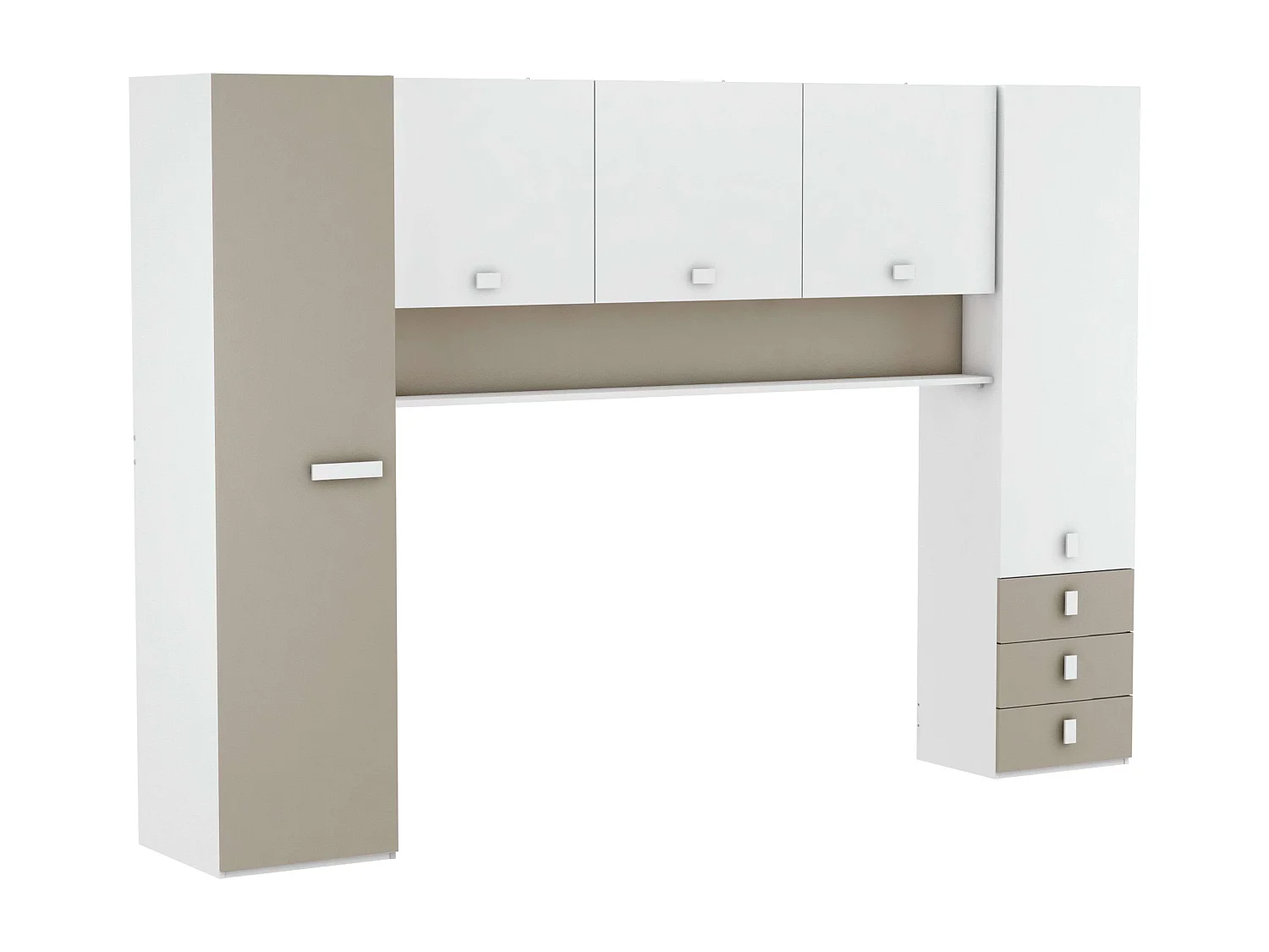 Armario Juvenil Puente Tidy Habitación Infantil 304x203 cm