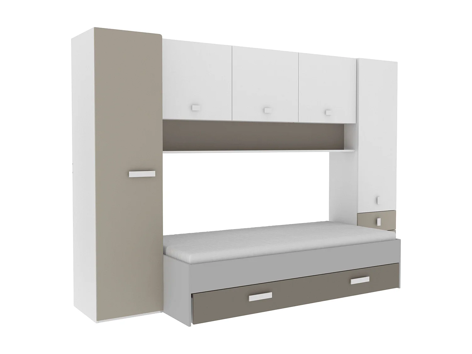 Armario Juvenil Puente Tidy Habitación Infantil 304x203 cm