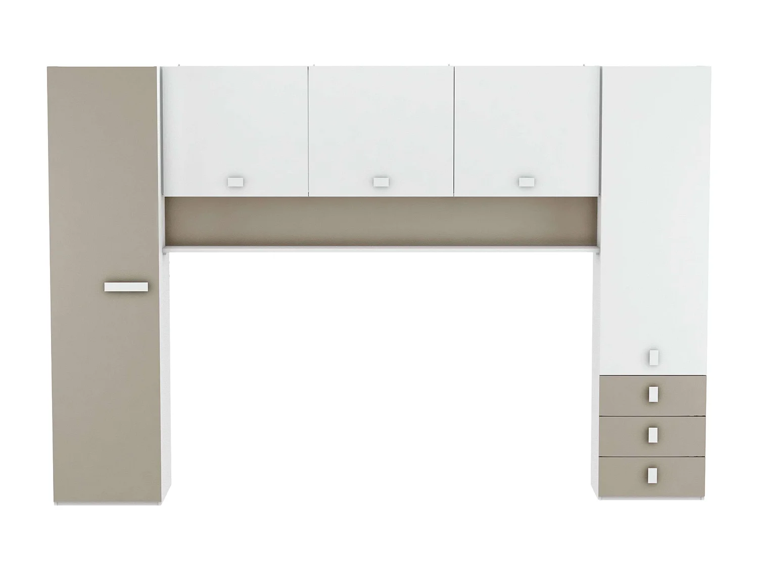 Armario Juvenil Puente Tidy Habitación Infantil 304x203 cm