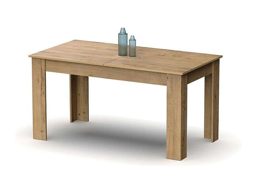 Pack Muebles Salón Oslo Roble Gold: Mesa Extensible, TV, Aparador, Librería