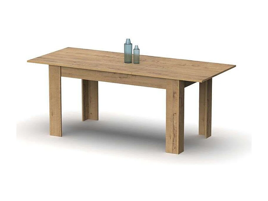 Pack Muebles Salón Oslo Roble Gold: Mesa Extensible, TV, Aparador, Librería