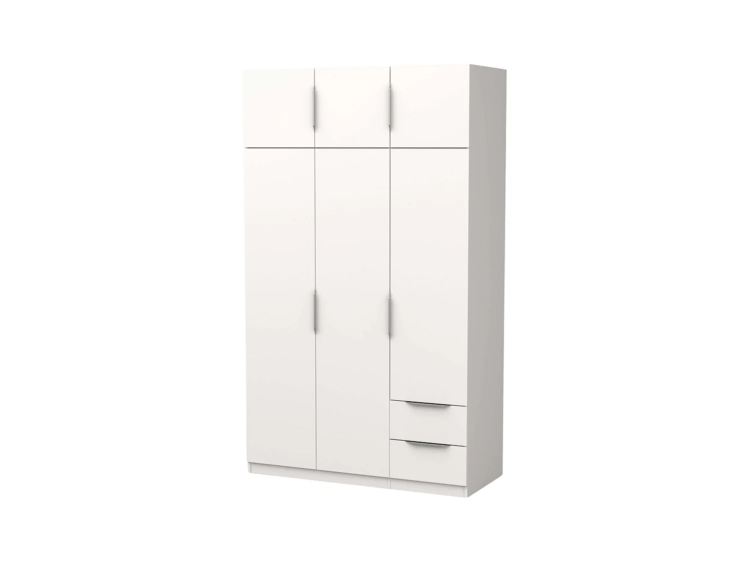 Armario Ghost 6 Puertas 2 Cajones Blanco Mate 203x119 cm
