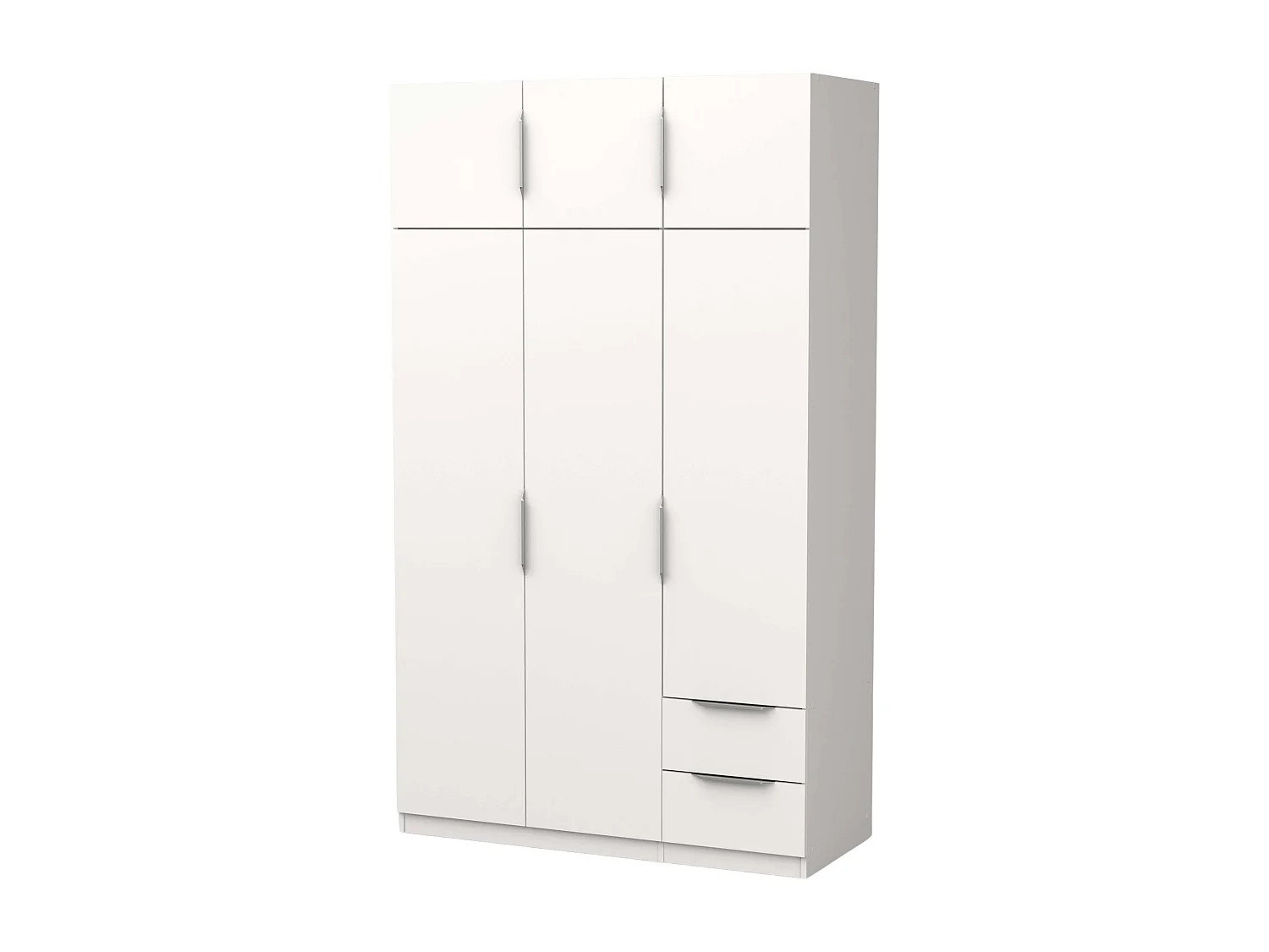 Armario Ghost 6 Puertas 2 Cajones Blanco Mate 203x119 cm
