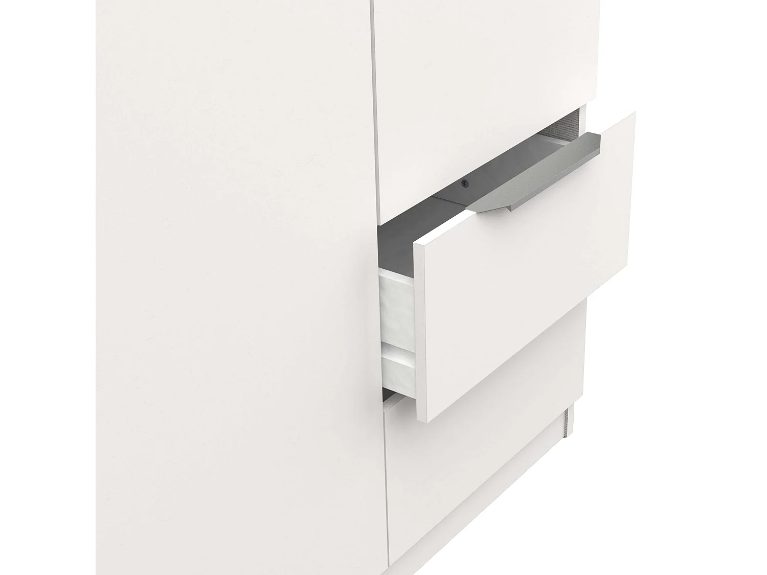 Armario Ghost 6 Puertas 2 Cajones Blanco Mate 203x119 cm