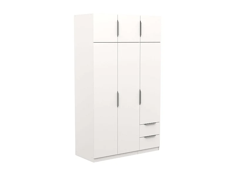 Armario Ghost 6 Puertas 2 Cajones Blanco Mate 203x119 cm