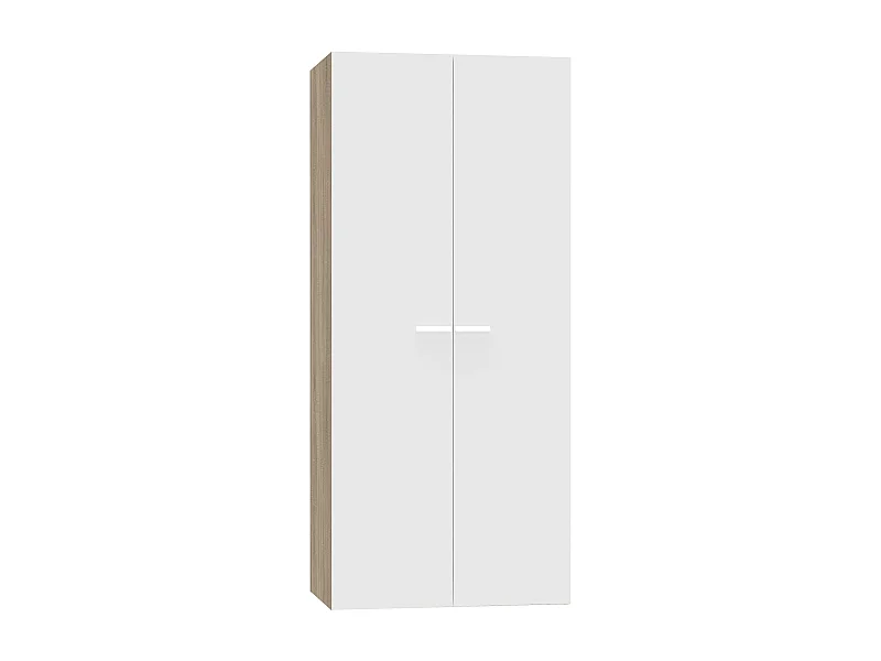 Armario 2 Puertas Abatibles Tibet Roble Cambrian/Blanco Mate 79x180 cm