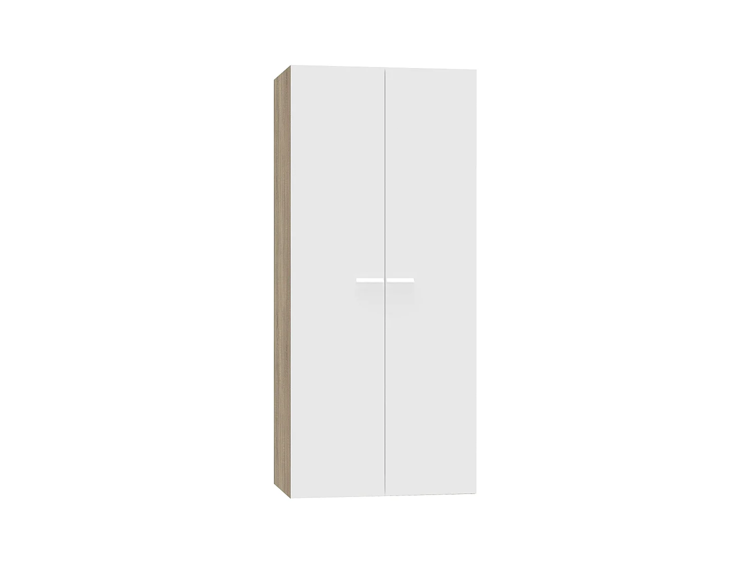 Armario 2 Puertas Abatibles Tibet Roble Cambrian/Blanco Mate 79x180 cm