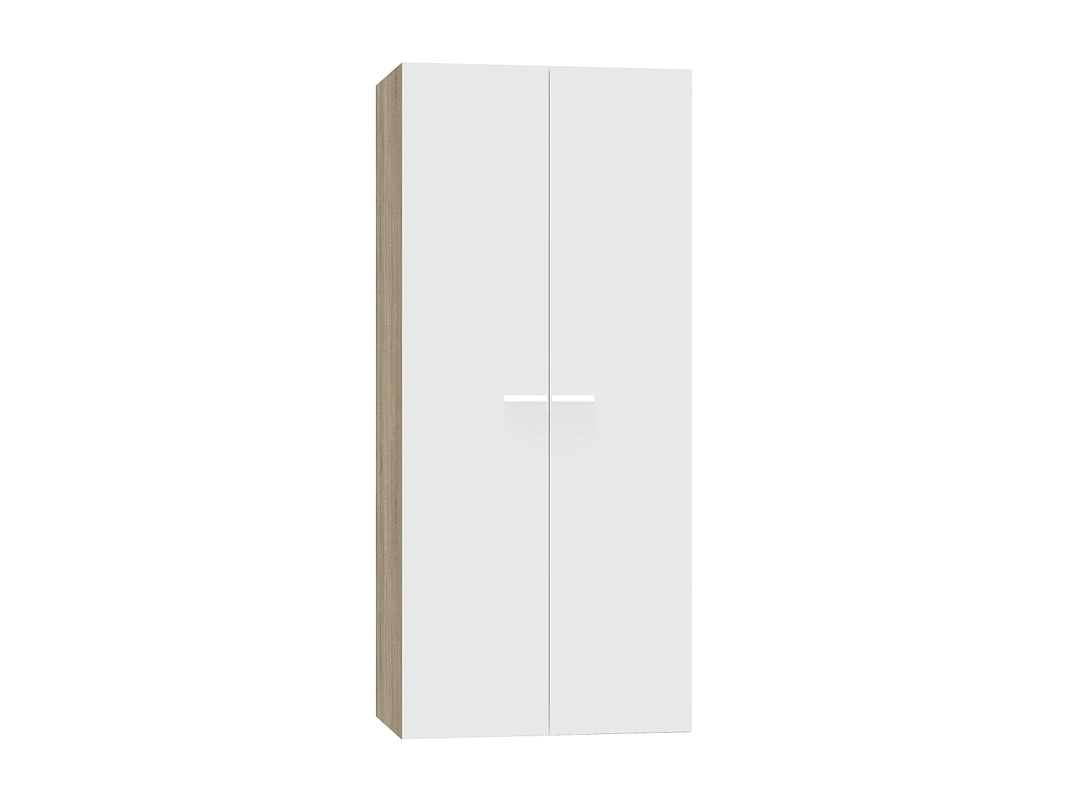 Armario 2 Puertas Abatibles Tibet Roble Cambrian/Blanco Mate 79x180 cm