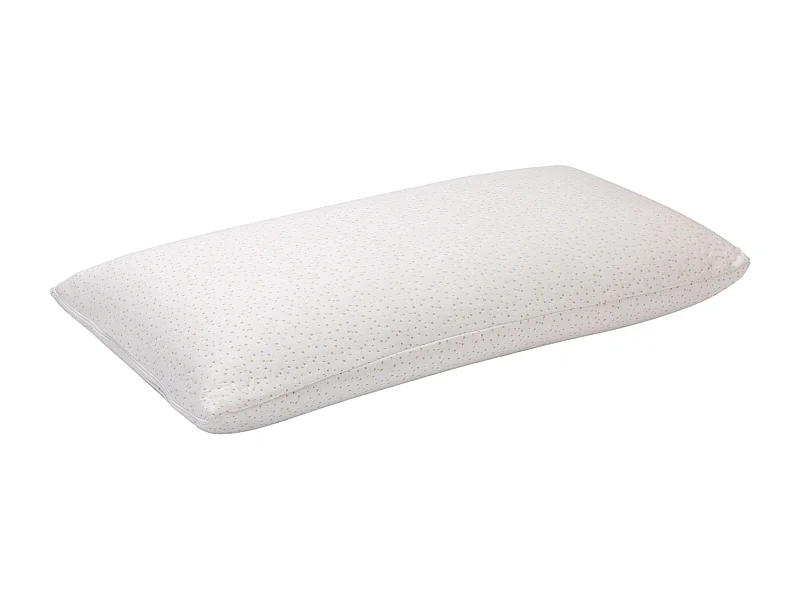 Oreiller viscoélastique en bambou respirant blanc 90 x 35 cm