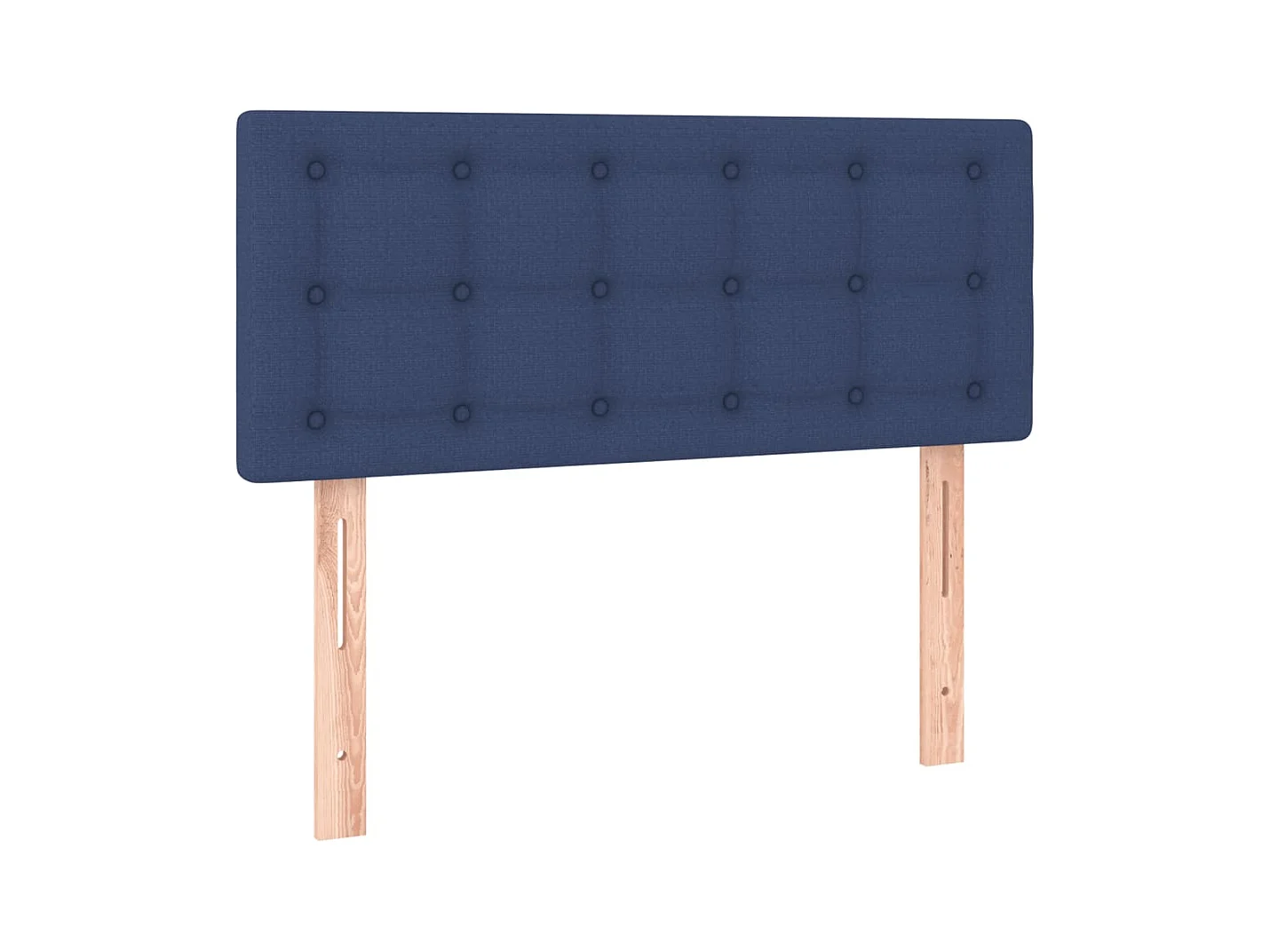 Lit simple-Lit adulte-Sommier à lattes de lit avec matelas Bleu 80x200 cm Tissu