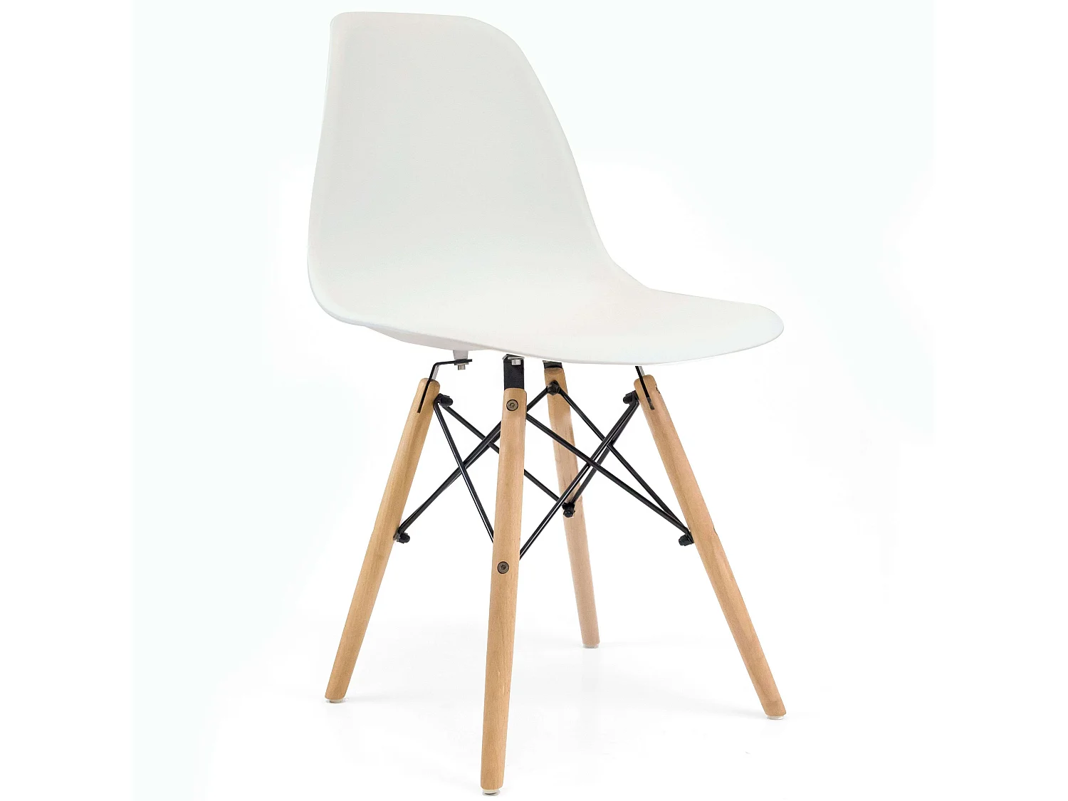 Pack de Muebles Salón Roble Nodi y Blanco Artik c/Sillas Moderno