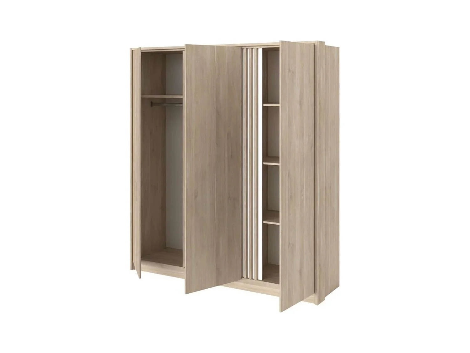 Armario Eik 3 puertas Roble Japonés 185x203 cm