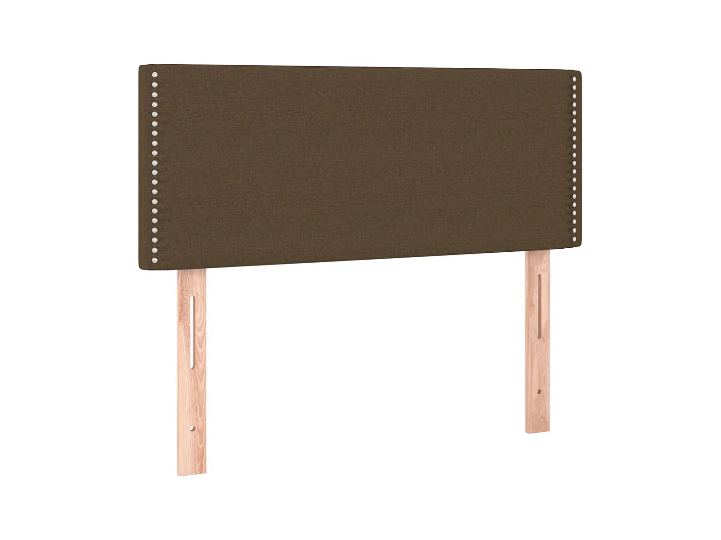 Lit simlpe adulte-Sommier à lattes de lit avec matelas Marron foncé 90x200 cm