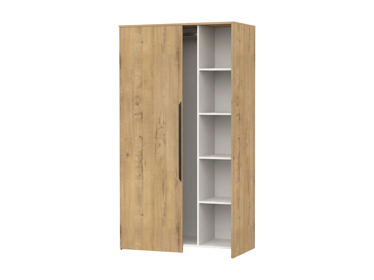 Armario Bruselas Dormitorio 2 Puertas Abatible Roble Gold 100x200x57cm