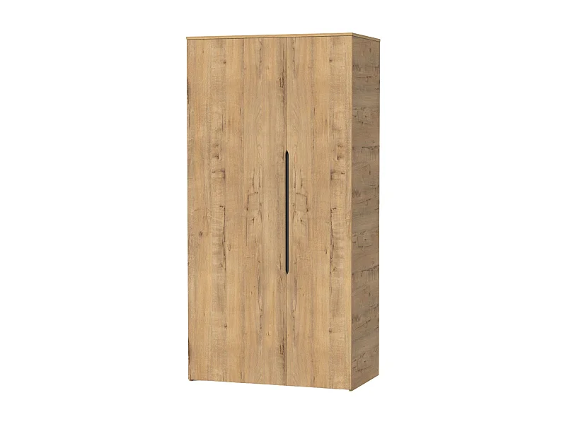 Armario Bruselas Dormitorio 2 Puertas Abatible Roble Gold 100x200x57cm