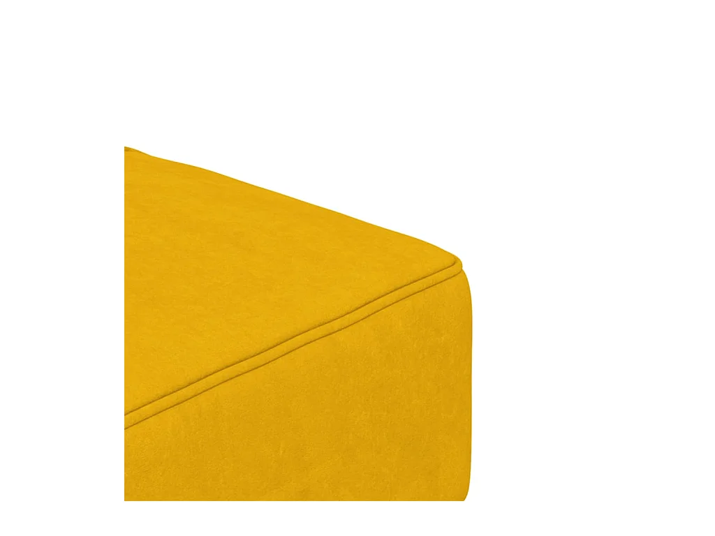 Sofá cama de 2 plazas con dos almohadas Terciopelo Amarillo