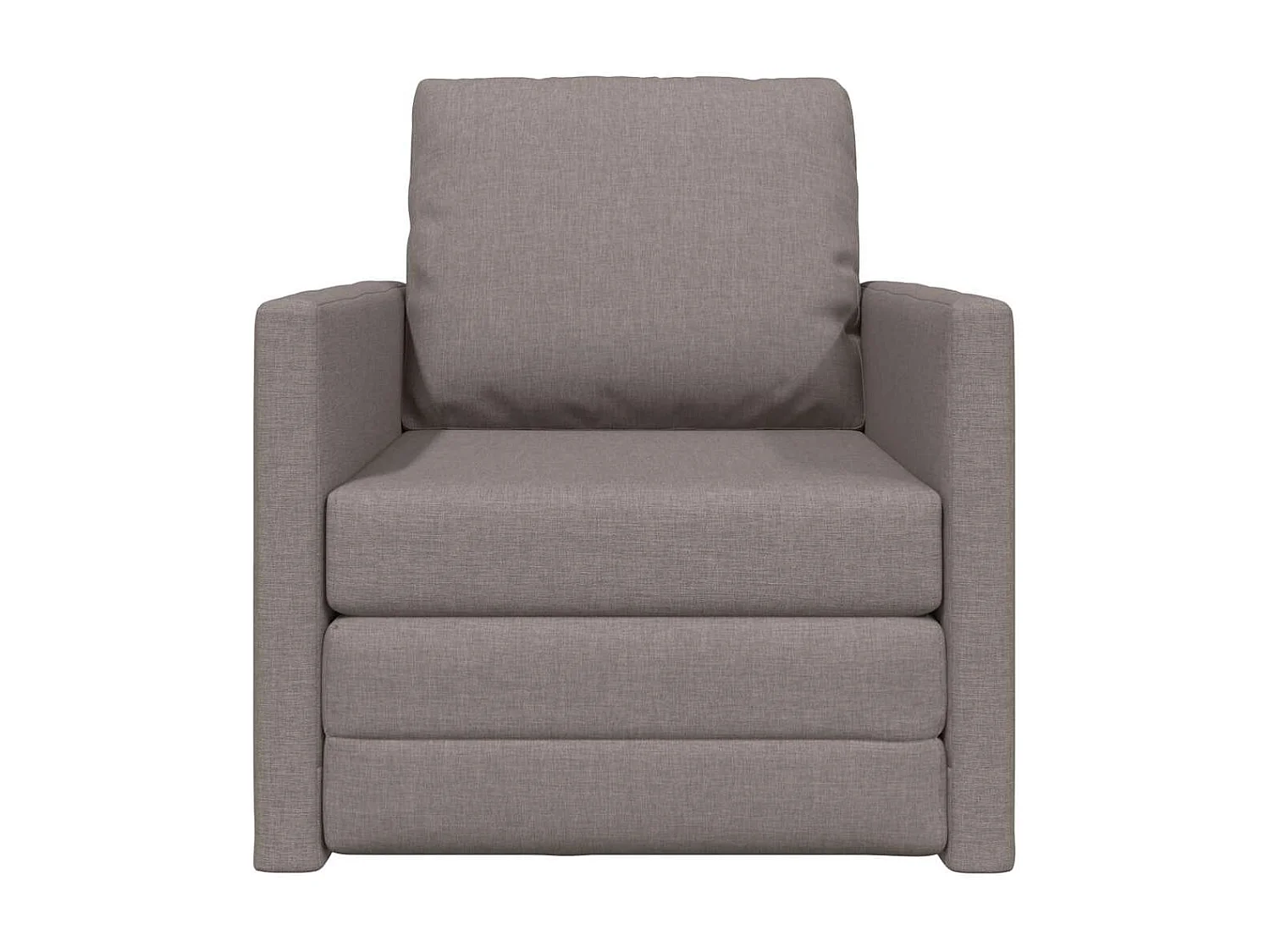 Canapé-lit avec coussin Taupe 74 x 77 x 81 cm tissu