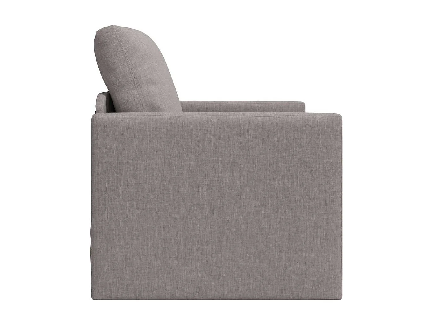 Canapé-lit avec coussin Taupe 74 x 77 x 81 cm tissu