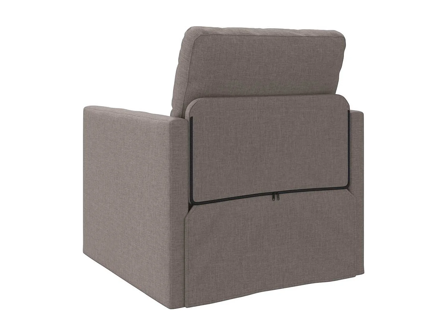 Canapé-lit avec coussin Taupe 74 x 77 x 81 cm tissu