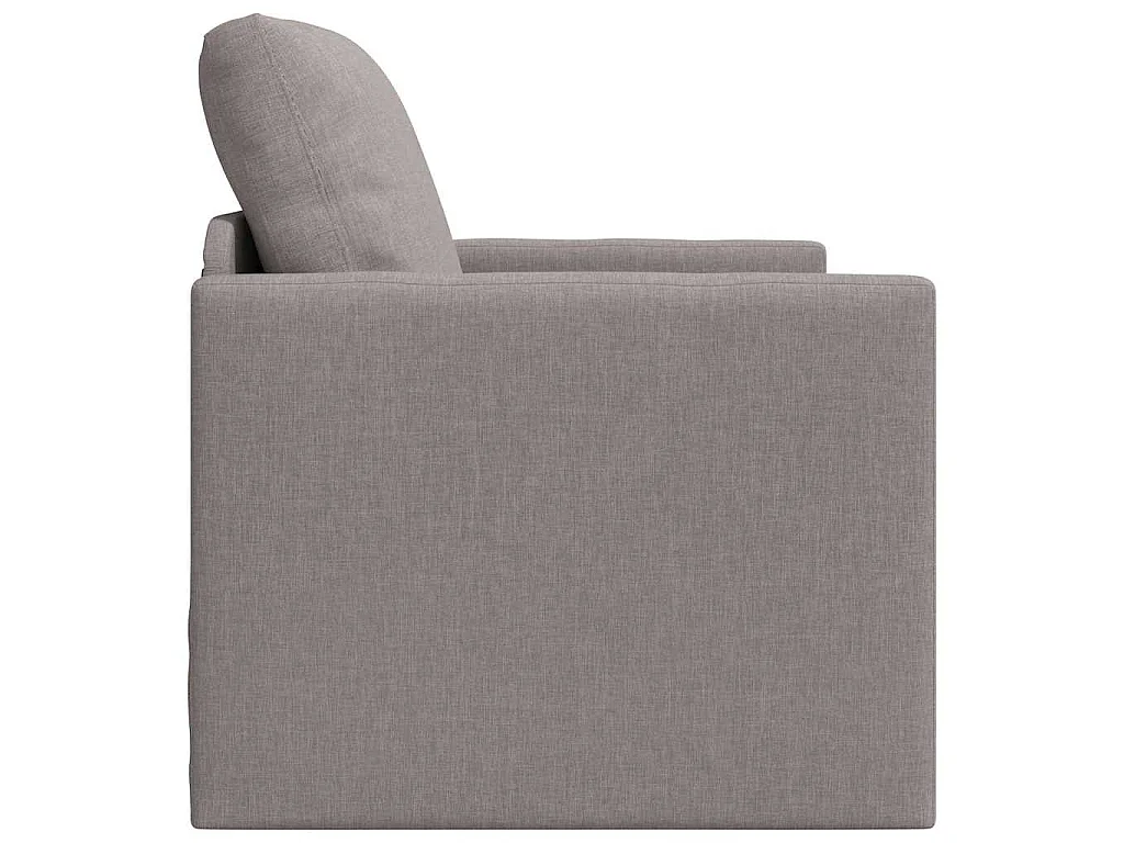 Canapé-lit avec coussin Taupe 74 x 77 x 81 cm tissu