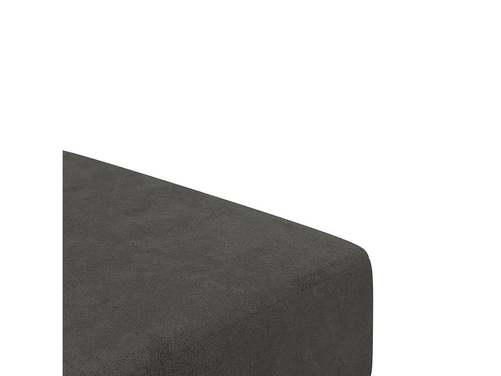 Sofá cama de 2 plazas de terciopelo gris oscuro